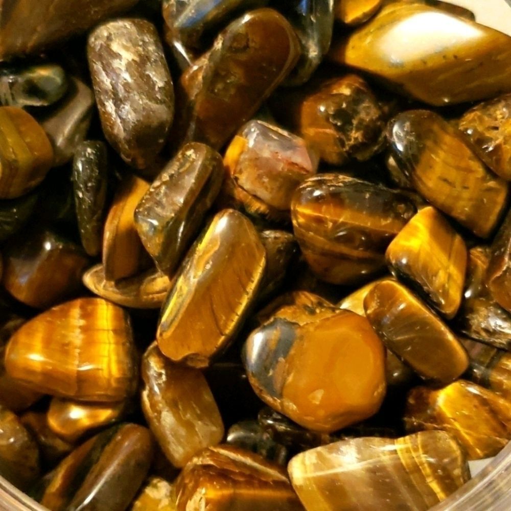 Tiger's eye healing gemstones tumbled stones